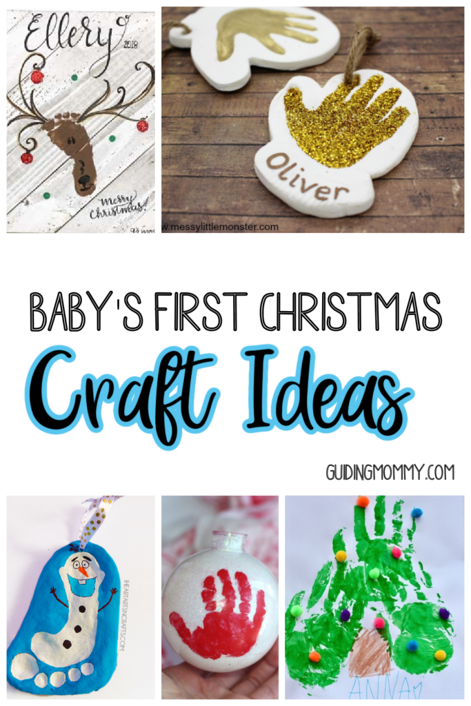 10+ Wonderful & Easy Baby's First Christmas Craft Ideas  Guiding Mommy